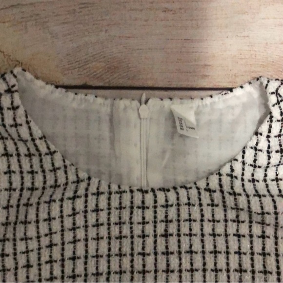 Floerns Tweed Short Sleeve Shift Tunic Dress - Picture 7 of 7